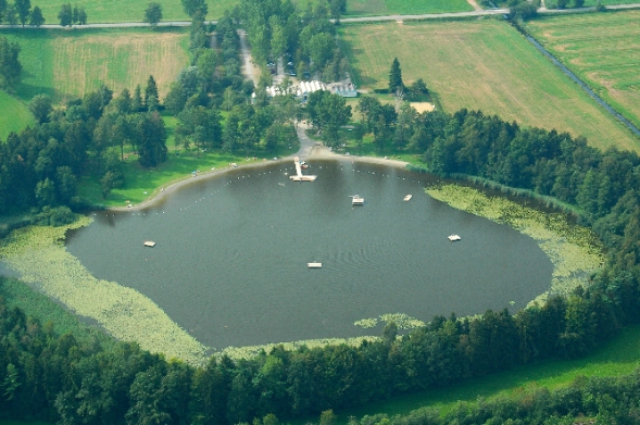 Die Steeger See von oben fotografiert